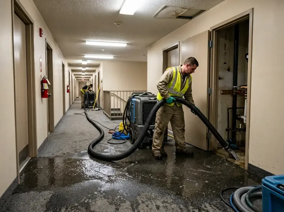 multi-unit-apartment-hallway-f-005 — frequently asked questions, Emergency Burst Pipe Water Extraction & Removal in Minnesota